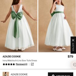 Size 4/5 Dress From Azazie And Flower Girl Basket