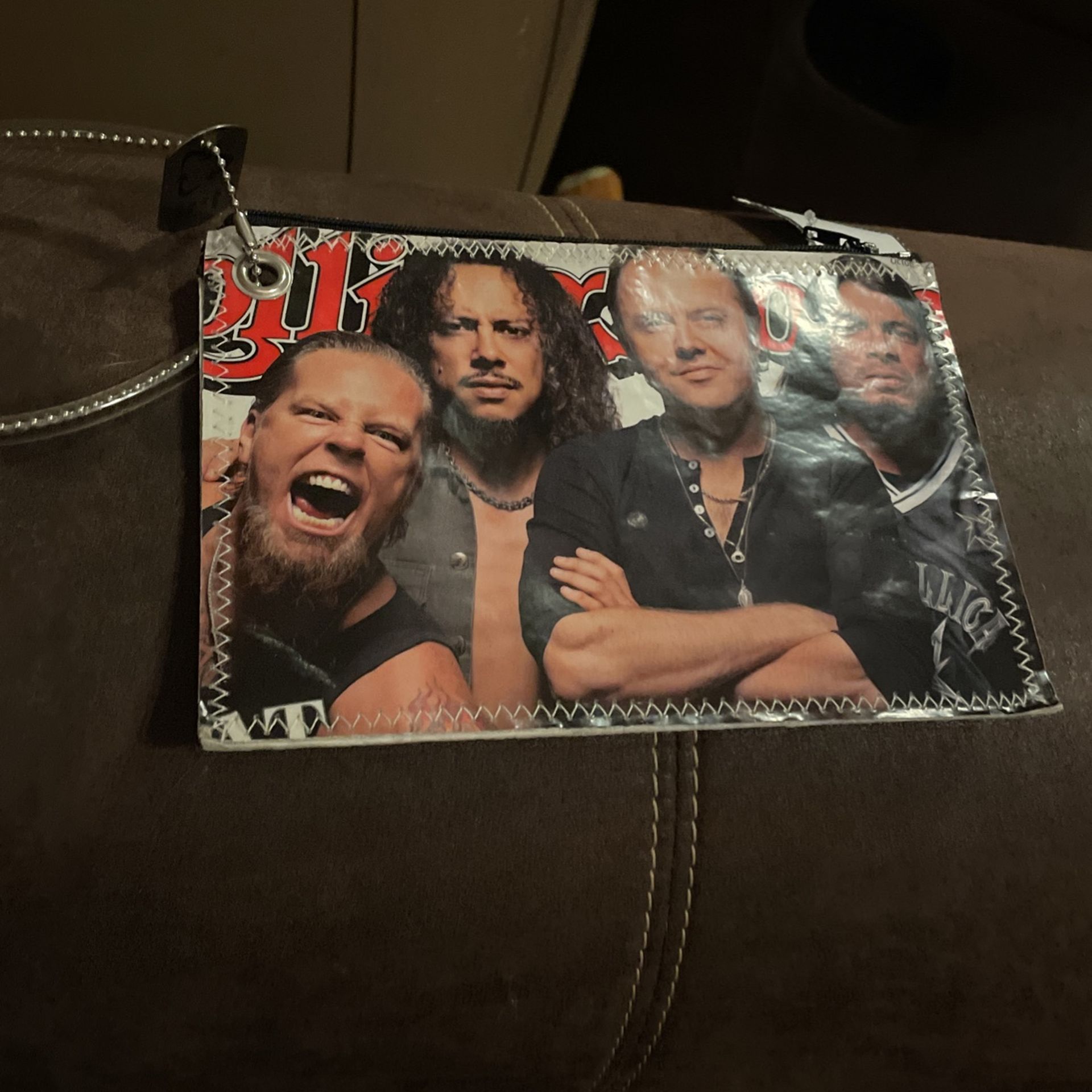 Note Bagz Rolling Stone Magazine Cover Wristlet Clutch Purse