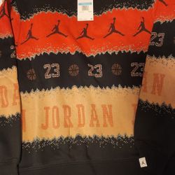 Nike Jordan Holiday Fleece Crewneck Sweatshirt Mens Medium FD7463-687