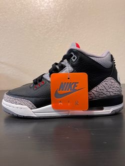 Kids Nike Air Jordan 3 Retro "Black Cement" Size 6y