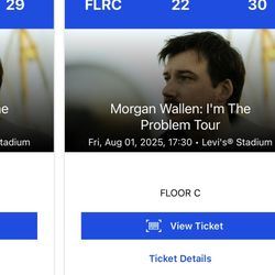 2 VIP MORGAN WALLEN TICKETS LEVI STADIUM
