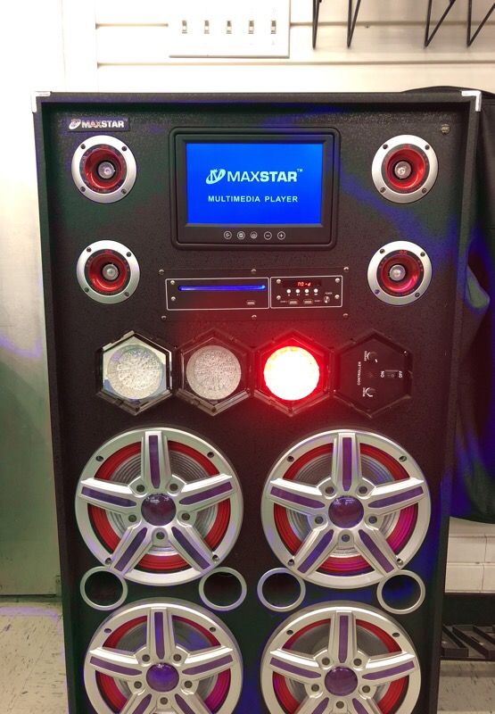 Maxstar karaoke hotsell multimedia speaker system