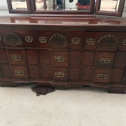 5 Piece Cherry Wood Bed Roos Set