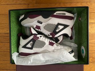 Men’s Paris Saint-Germain X Air Jordan 4 Retro 'Bordeaux' Size 8.5