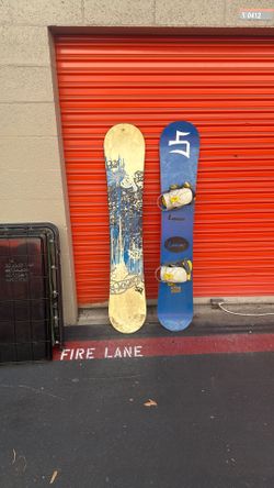 Burton and Lamar Snowboards