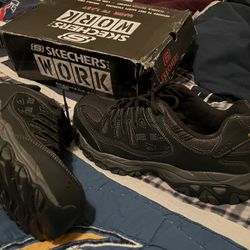Sketchers Steal Toe Work Shoes 