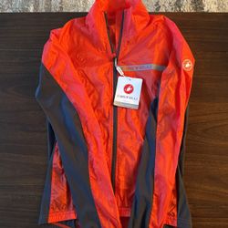 Castelli Women’s Squadra Stretch Jacket Windproof Zip Up Shell with High Collar for Road and Gravel Biking I Cycling