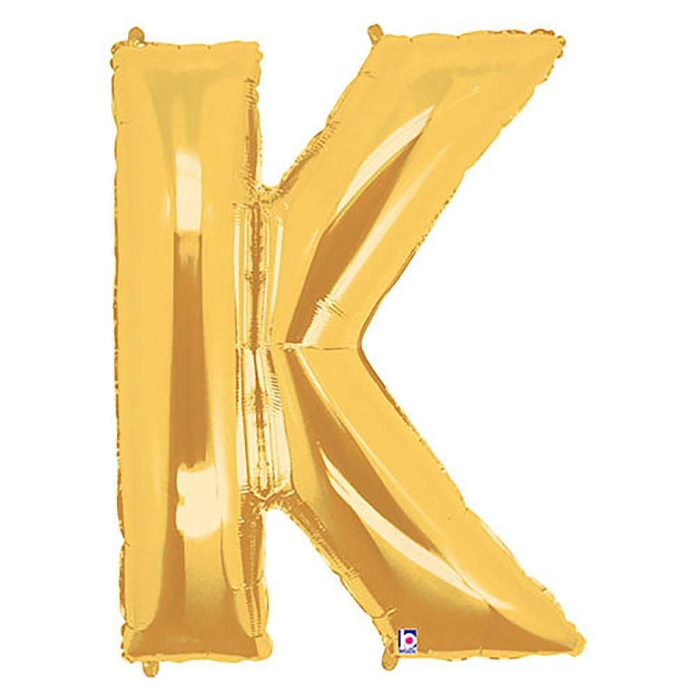Gold letter balloons