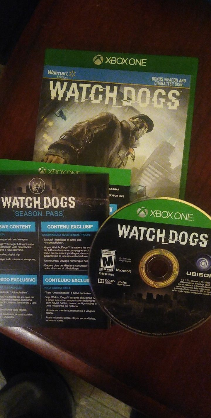 Xbox One Game Watch Dogs!