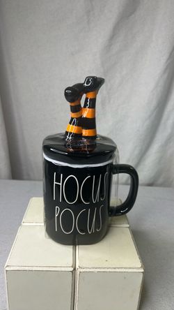 Rae Dunn Hocus Pocus Ceramic Mug with Topper