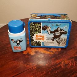 Vintage King Kong lunch box with thermos 