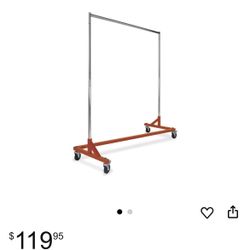 2 Heavy Duty Z-Bar Clothing Racks