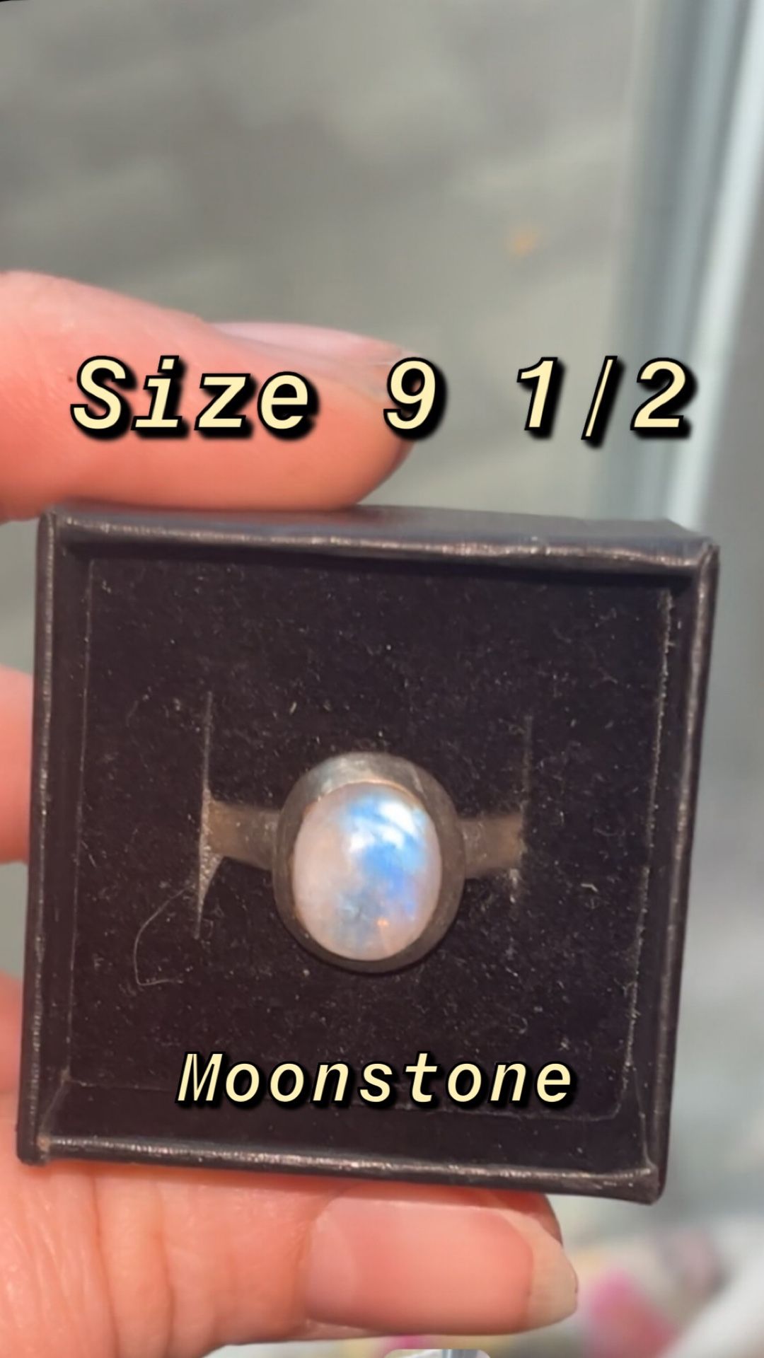 Sterling Sliver Moonstone Ring