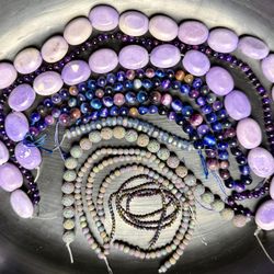 Lot of Various Gorgeous Purple Beads - HARD TO FIND!