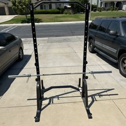 Body Champ Rack with Barbell 