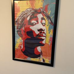 Tupac Framed Artwork 