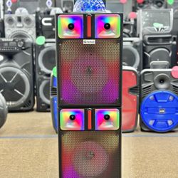 !! LABOR DAY SPECIAL!! Dual 8” Bluetooth Karaoke Speaker 