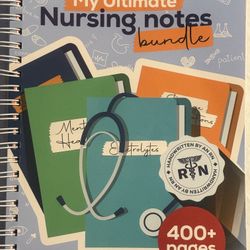 Nursing Notes  Bundle Book, 400+ Page, Concise & Comprehensive, Nursing School S