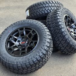 Brand New Set Of 4 17" Toyota TRD Pro Replica Wheels And Tires 