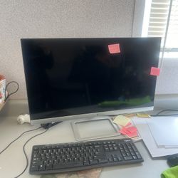 monitor and keyboard