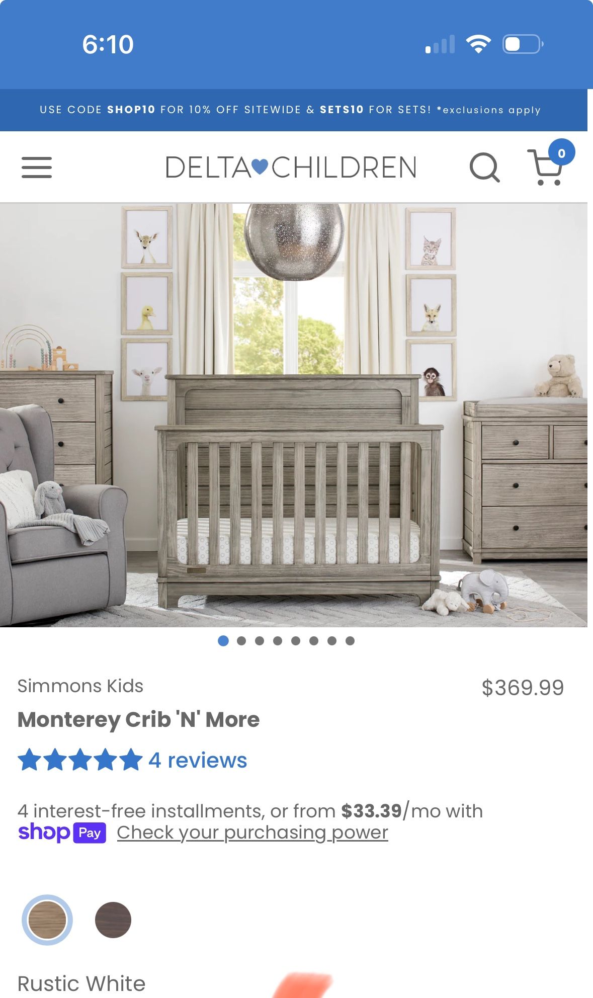 Like New Delta Crib En Change Dresser