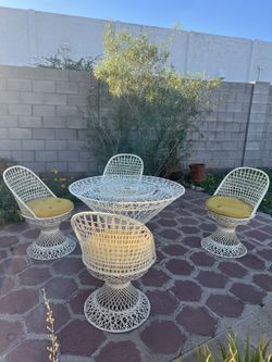 Mid Century Patio Dining Set