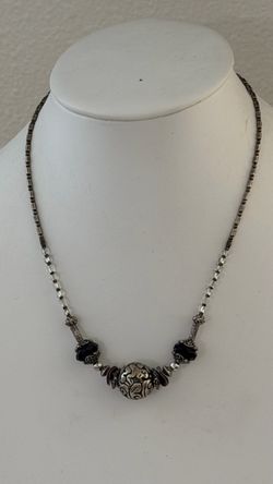 Ottoman Filigree Onyx Statement Necklace