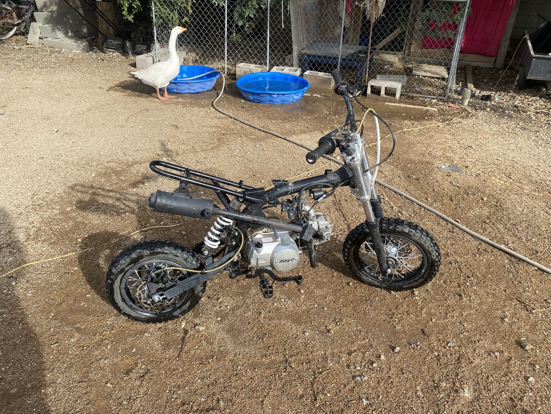 SSR 125CC frame with engine