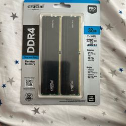 Crucial Pro 32GB DDR4 RAM Kit (2x16GB), High-Performance 3200MHz (or 3000MHz or 2666MHz) Desktop Memory UDIMM 288-Pin, Compatible with Intel and AMD R