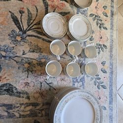 Roseville china set