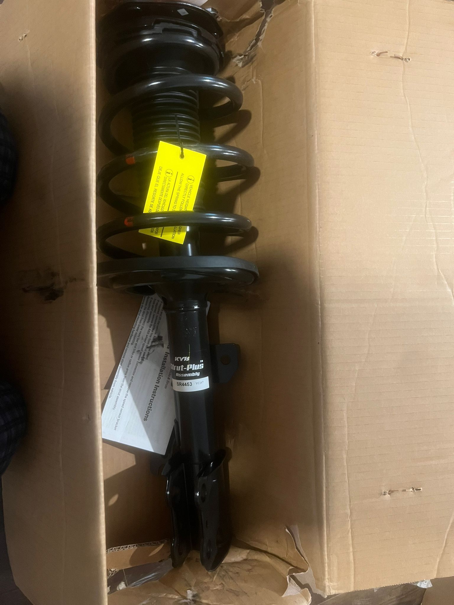 KYB SR4453 Strut-Plus Complete Corner Unit Assembly -Strut, Mount and Spring