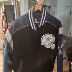 Dallas Cowboys Suede Bomber Jacket