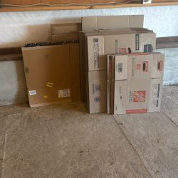 Cardboard Boxes (various sizes, approximately 30