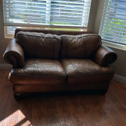 Leather couch must go today
