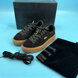 Rihanna Fenty Black Oatmeal Puma Creepers Sz. 8