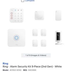 Ring - Alarm Security Kit 9-Piece (2nd Gen) - White