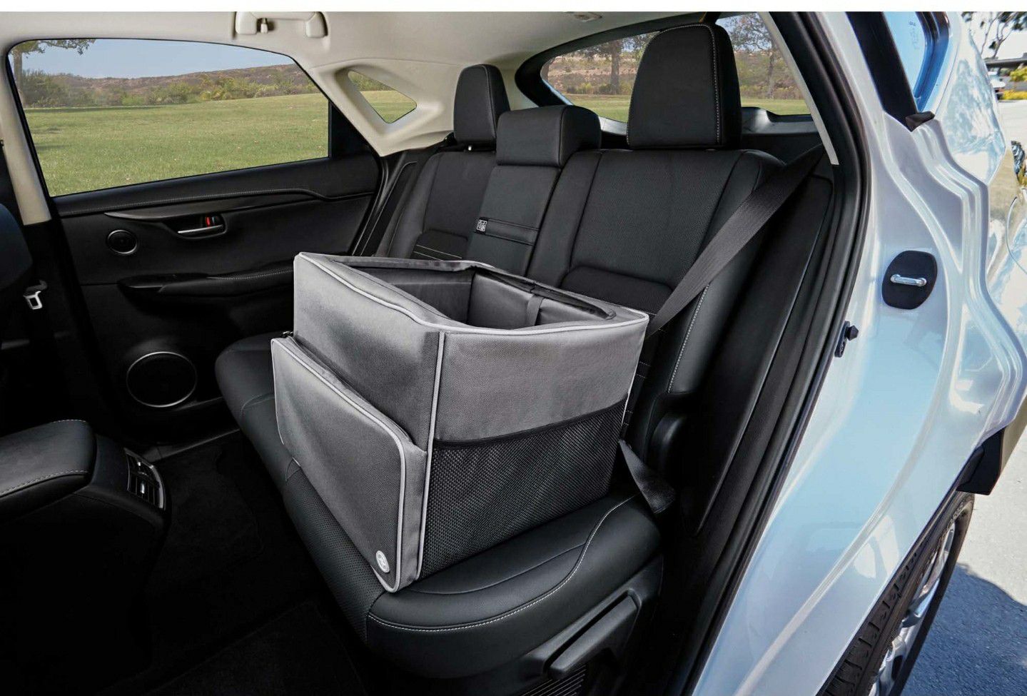 Gray Car Pet Booster Seat