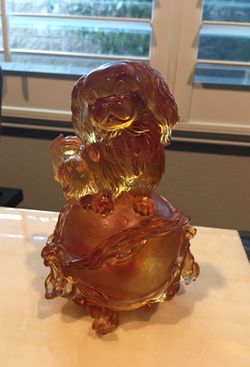 Dog crystal sculpture art Maltese Shih Tzu Lhasa Apso