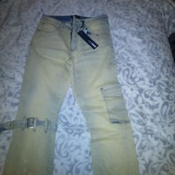 Strap Me Up, Flare Denim Jeans 