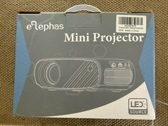 Elephas Mini Projector with an LED light source.