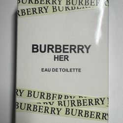 Burberry Her Eau De Toilette 3.3 oz 100ml Women Authentic New Sealed