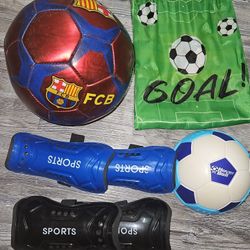 Soccer Shin Pads  Football Knee Pads  Protective Gear Ant-kick Football Teens Boys, Hover Ball, Barcelona Soccer Ball And Bag