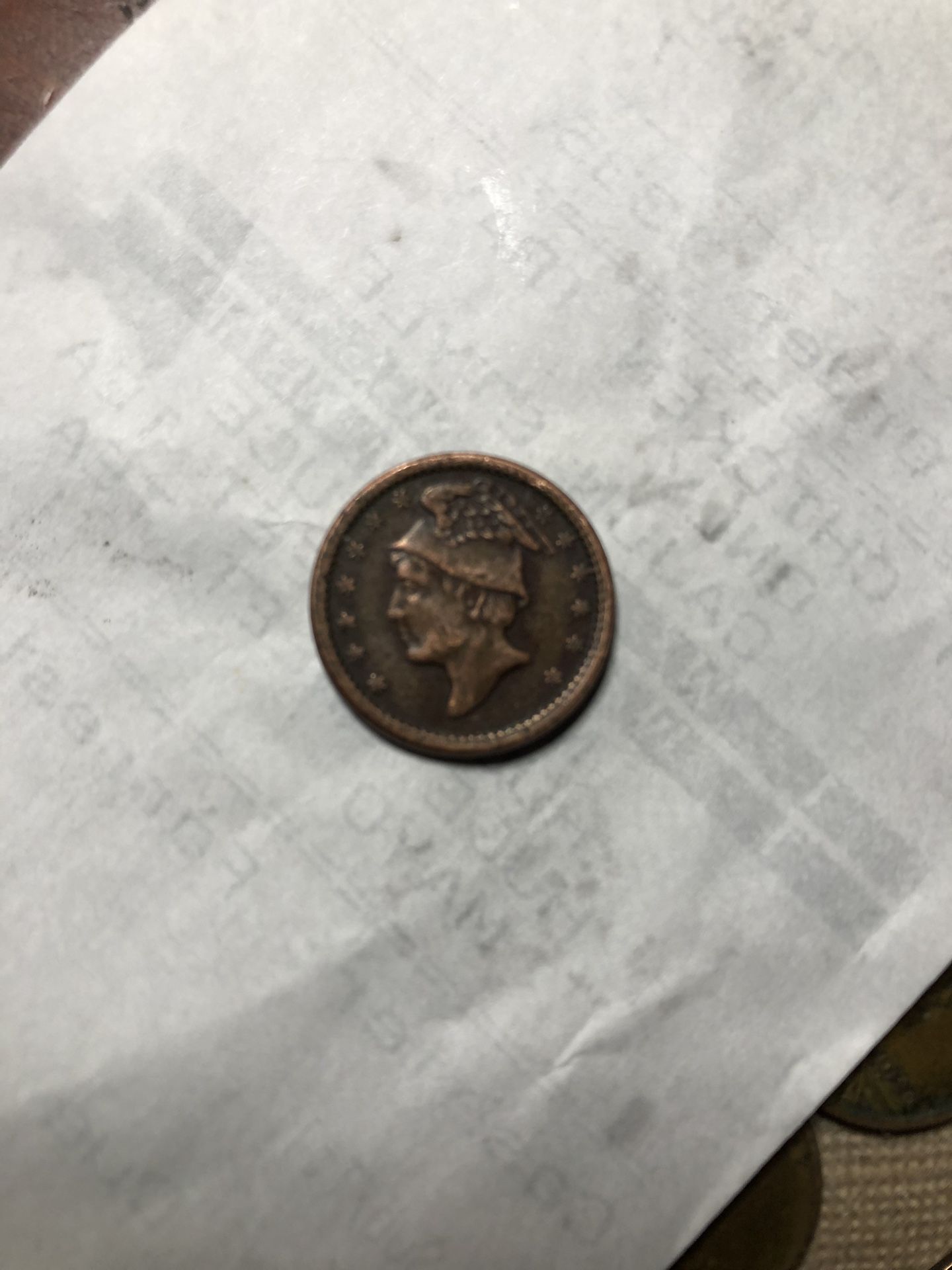 Civil war jeweler/watchmaker business token
