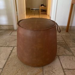 Leather Ottoman