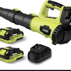 Leaf Blower Cordless Comes With 2 Batteries! Brand New 