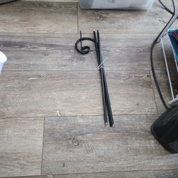 6 Black Shepherd Hooks