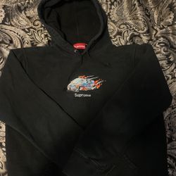 Supreme Flaming Cop Car Hoodie