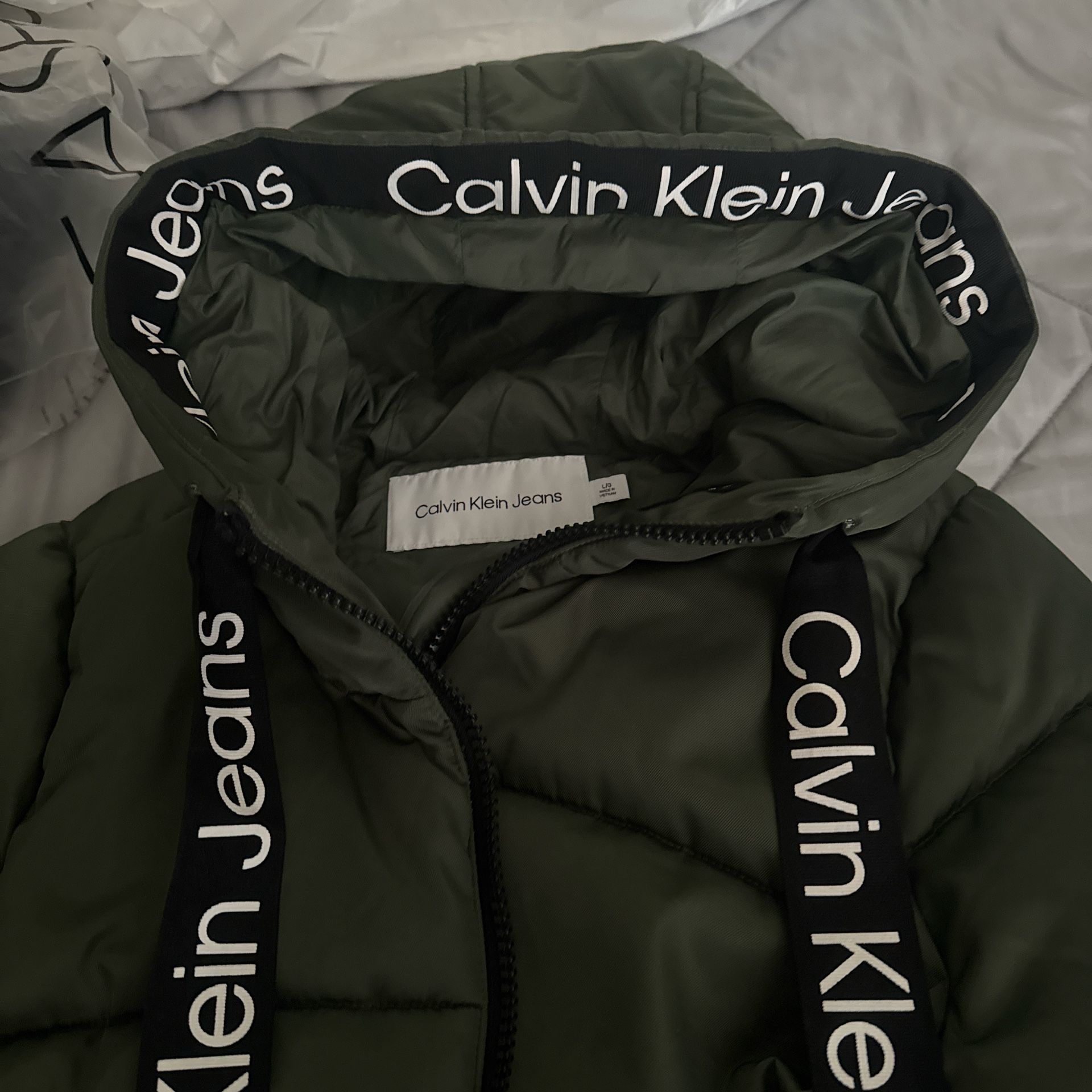 Women’s Calvin Klein Bomber Coat With Hood 