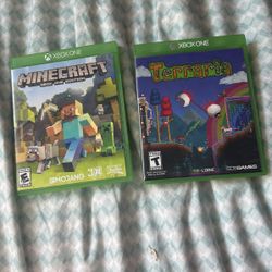 Xbox 1 Minecraft and Terraria