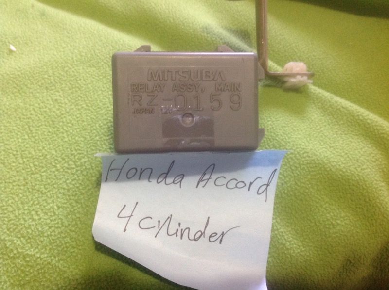 2000 HONDA ACCORD,MAIN RELAY FUEL PUMP RELAY MITSUBA RZ-0159 JAPAN, 4 Cylinder